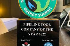 Award of the Best Pipeline Tool Company of the Year NIES 2023.